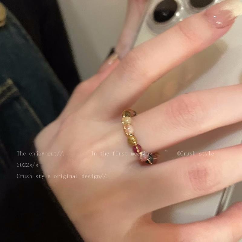 Xiaohongshu same open ring light luxury niche index finger ring fashion personalized ring opening adjustable