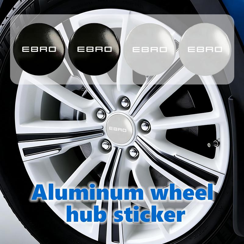 4Pcs 56mm Aluminum Car Wheel Center Hub Cap Sticker Decoration For Ebro S400 S700 S800 Jaecoo J7 J8 Omoda 5 C5