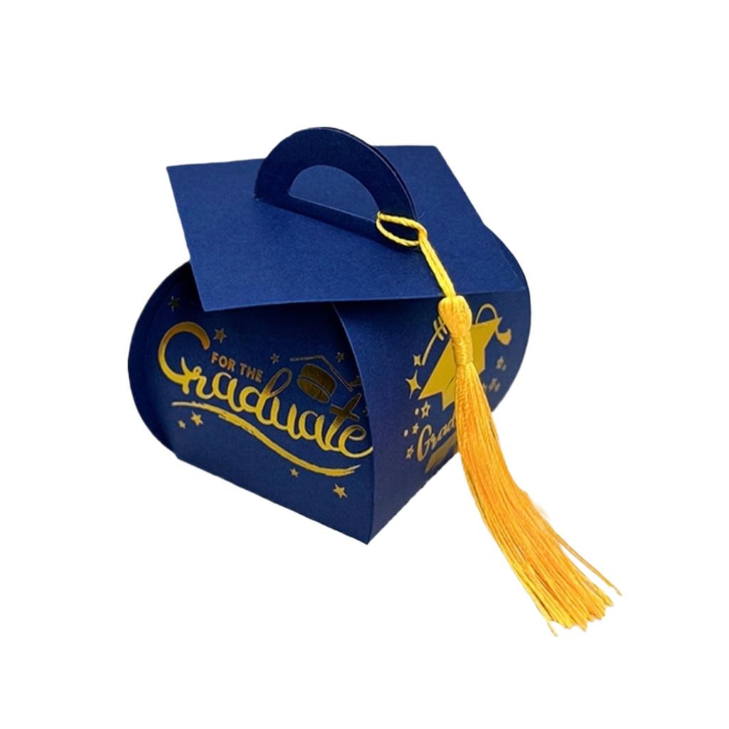 Graduation Doctoral Cap Box Surprise Candy Packaging Bags & Gift Storage Bags For Graduation Party