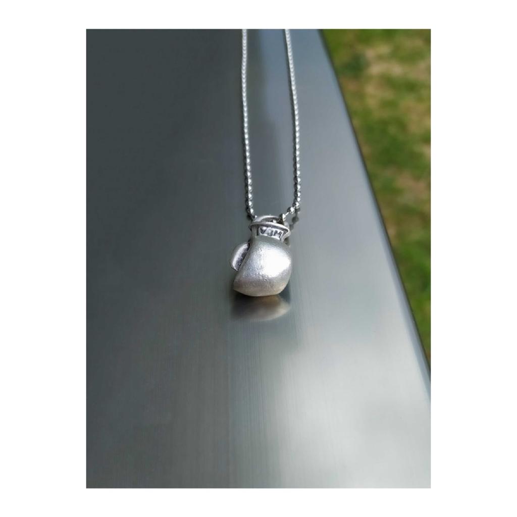 Unisex Silver Color Boxing Glove Necklace