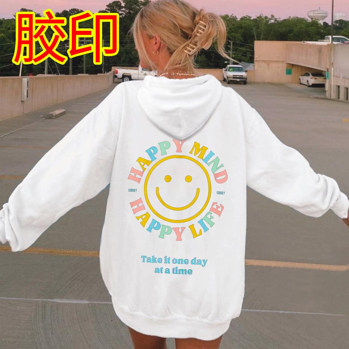 Узор с буквами Ретро Принт Топ Пуловер Мужской И Женский Свободные Плечи Рукава — фото 10