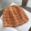 Mori Literary and Artistic Lace Hand-crocheted Headgear Retro Versatile Hollow Knitted Hat Spring and Autumn Women