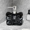 Bowknot Hand Sanitizer Bottle Ceramic Toilet Lotion Bottle Bath Gel Shampoo Pressure Sub Bottle Empty Bottle