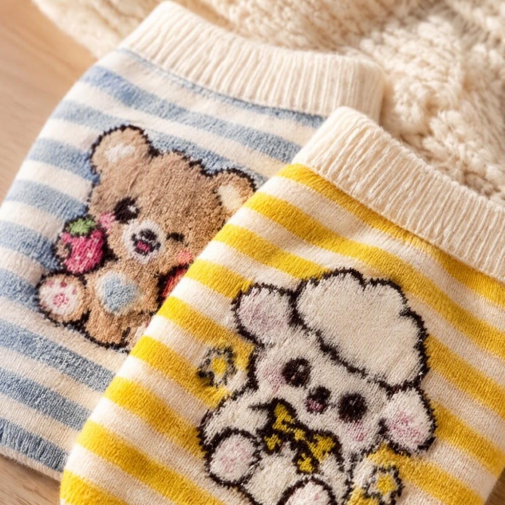 Plush Warm Pet Warm Sweater Two Legged Pet Knit Sweater Bear Pattern Cat Pullover  Cat