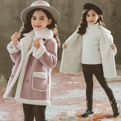Kinder Wollmantel 2023 Winter Mädchen Mode Wollmantel