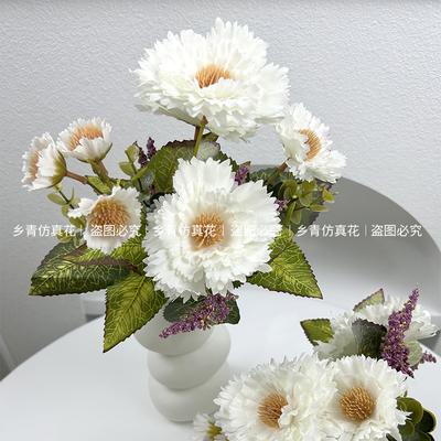 Simulation Of 5-Pronged Sunflower Bundle, Simulation Of Green Plants, Sunflowers, Fake Flowers, Silk Flowers, Home Decoration Shooting Props