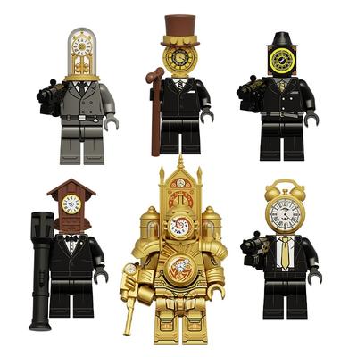 Collection-Toilet Man Vs. Monitor Man Titan Clock Man Building Blocks Minifigure Toy