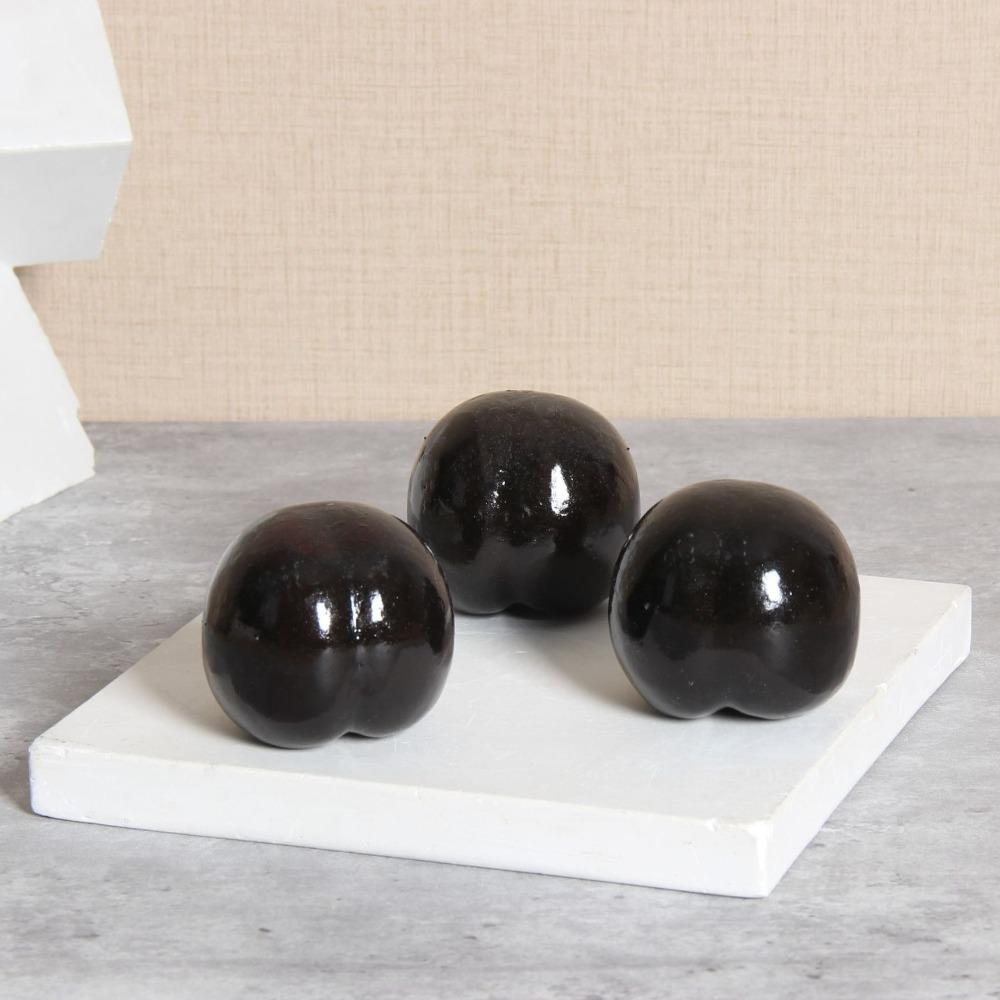

10pcs Mini Artificial Foam Black Plum Handicrafts Faux Fruit Ornament Photography Props чорний