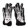 Halloween Gloves Black White Makeup Props Halloween Supplies Naturalness Skull Ghost Claw Gloves Festival Products 2025