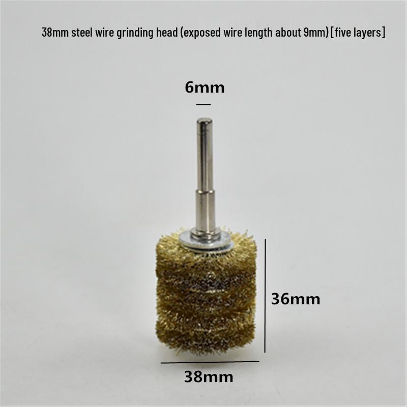 Electric Steel Wire Brush with Handle - Rust Removal, Polishing, and Cleaning.