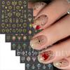 New Nail Art Stickers 6-piece Set Bronzing Bohemian Totem Love Stickers