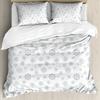 Christmas Style Snowflake Dot Pattern Three-piece Quilt Cover 3D Digital Printing Bedding Set Retro Bed Cover