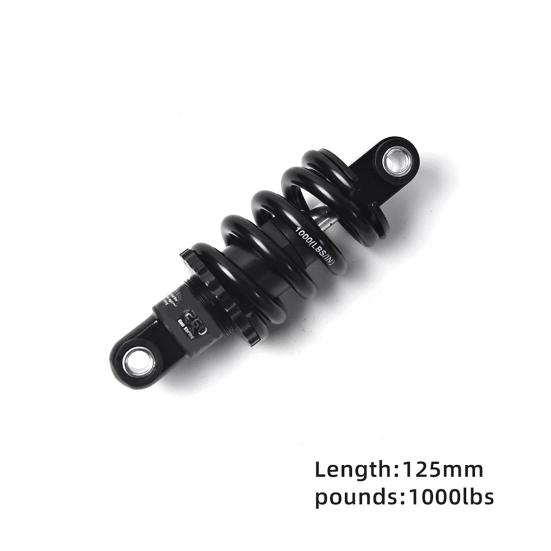 12.5/15CM Mountain Bike Spring Shock Absorber 550/850/1000/1500Lbs Adjustable Scooter Folding Bike Rear Suspension Shock Absorber