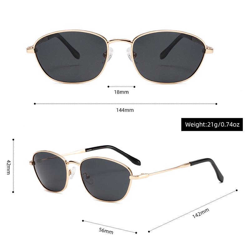 2312P Polarized Metal Round Frame Casual Sport Fashion Sunglasses