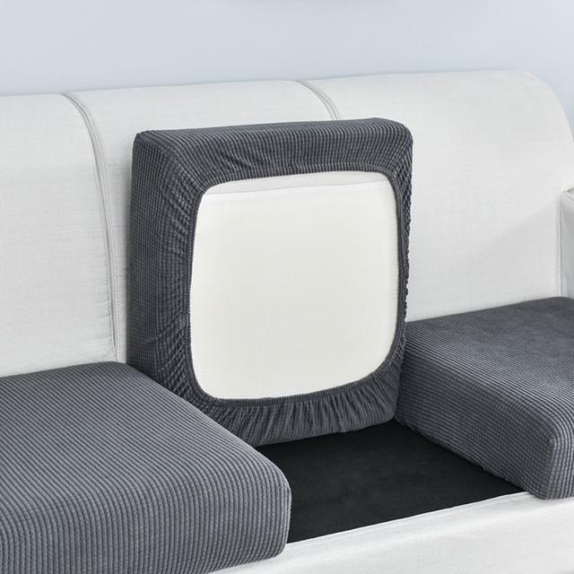 

Jacquard Sofa Cover Stretch Washable Removable Furniture Protector For Pets Kids Chair Slipcovers Normal Size1(S)-1pc темно-серого