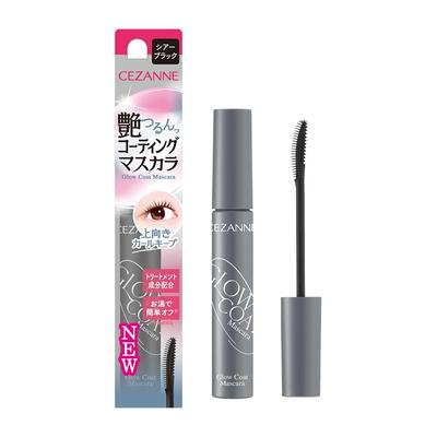CEZANNE Glow Coat Mascara 01 Sheer Black A Beautiful Coating Mascara 6.0g Smooth, Glossy,
