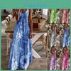 Women's Oversized Floral Printed Sleeveless Maxi Dress For Summer Holidays