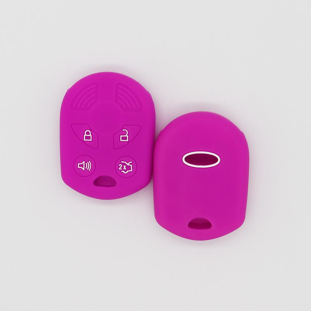 Autoschlüsseletui für Ford Taurus FORO Raptor Explorer 3/4 Tasten Schwarz Weiß Rosa