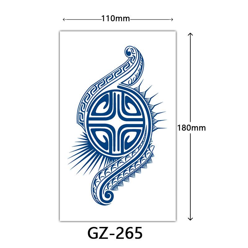 Herbal Semi-Permanent Tattoo Sticker, Semi-Permanent Tattoo Sticker, Anti-Rub, Anti-Sweat Tattoo