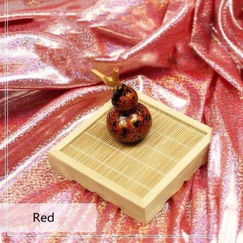 Colorful Knitting Bronzing Laser Symphony Fabric DIY Stage Costume Background Upholstery Decor Handmade Toy Reflective Cloth 1m*1.5m