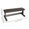 Flat Dumbbell Bench Compact Exercise Equipment Long-Lasting for Fitness Fans