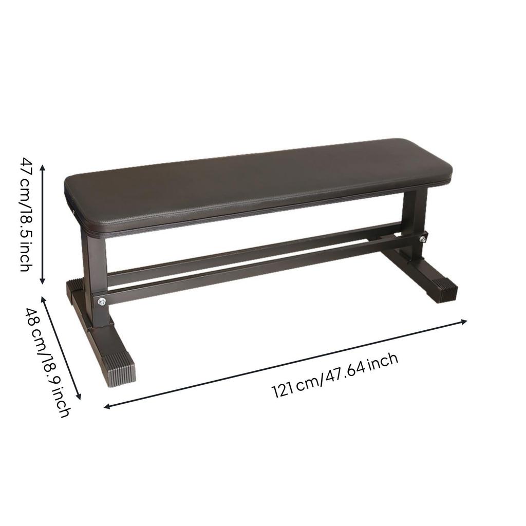 Flat Dumbbell Bench Compact Exercise Equipment Long-Lasting for Fitness Fans