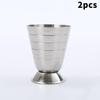 1/2 Bucăți Pahare Cocktail Bar Cupă Măsurare Băuturi Amestecate 75ml Shaker Cocktail Oțel Inoxidabil 3 în 1 Măsură Jigger Accesorii Petrecere Bar