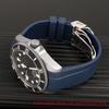 Zakřivený konec Přírodní kaučukový řemínek na hodinky pánský 22mm pro Tudor Black Bay 1958 41mm GMT Pelagos Spona s kolíčkem Skládací spona Silikonový řemínek na hodinky
