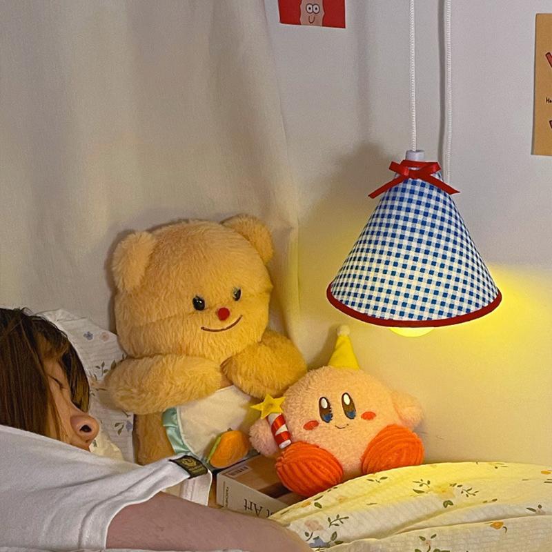 Hanging Wall Mounted Mini Night Lamp Pull Cord Switch Bedside Pendant Light Cute Decor Lighting For Bedroom Dorm Room Use