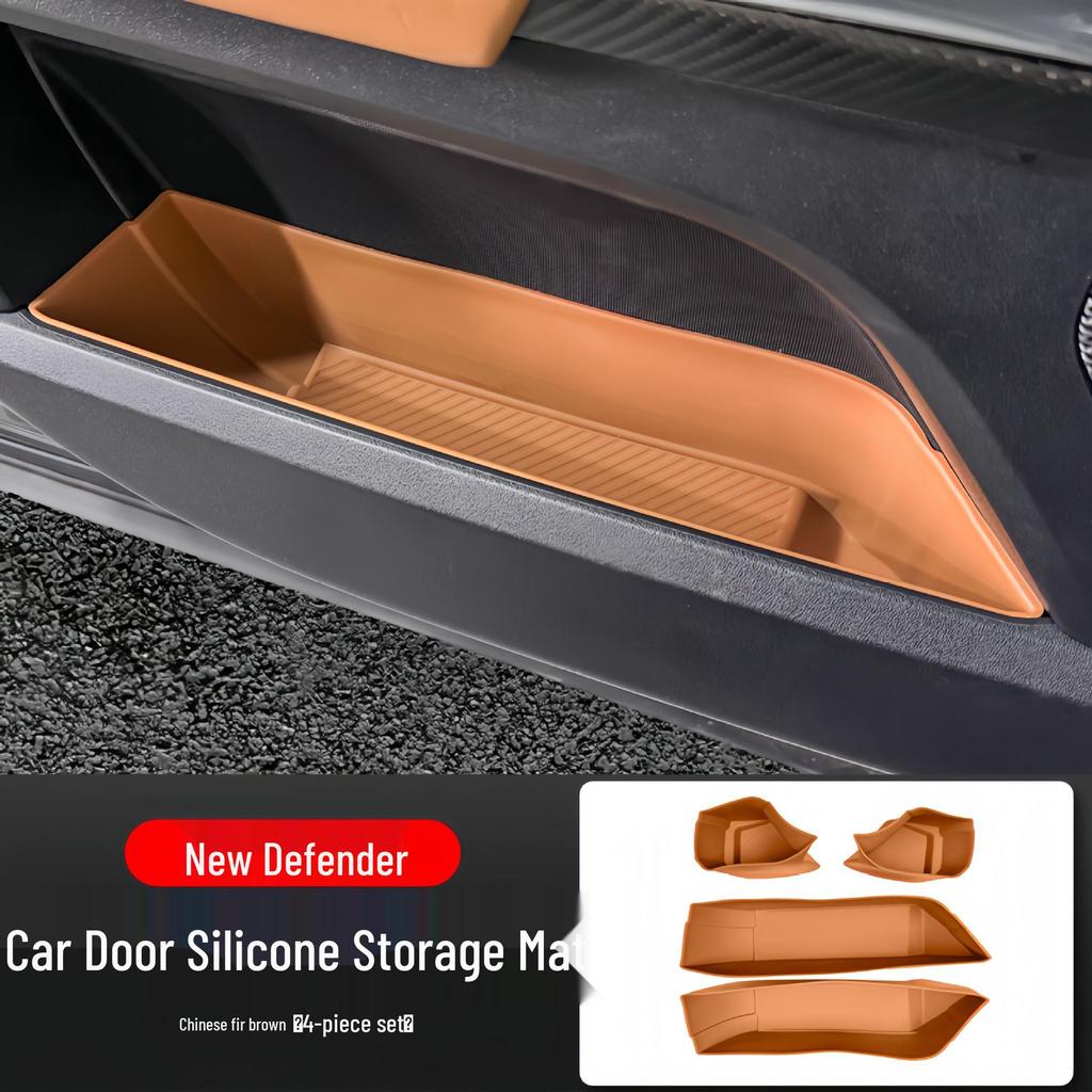 Silicone Door Storage Organizer Mat for Land Rover Defender 2020-2025