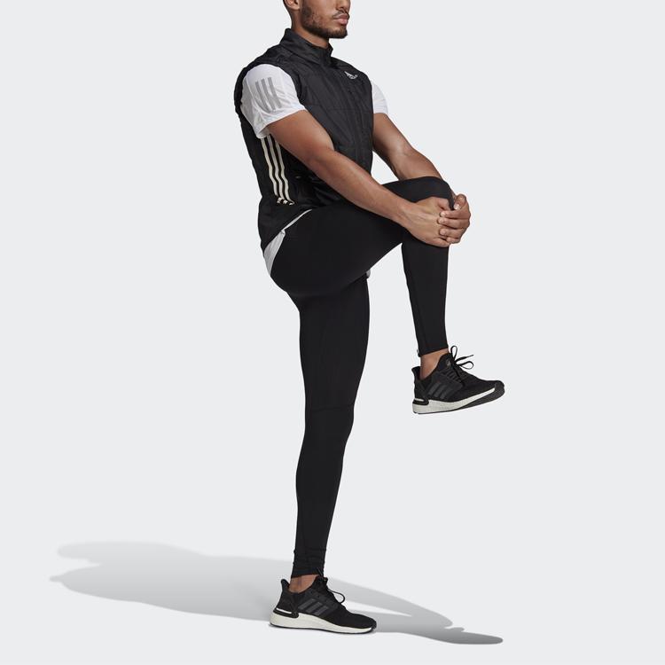Adidas Otr 3S Vest Multi-Pocket Running Sports Stand Collar Vest Men Vests Black GM1488