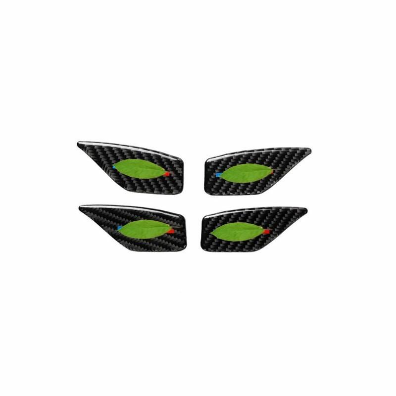 For BMW 5 Series G30 2018-2023 Real Carbon Fiber Interior Door Bowl Cover Trim