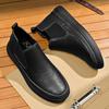 Mode Vintage Stil Herren Chelsea Boots Modemarke Herren Freizeitspaziergang Schuhe Bequeme Lässige Leder Stiefeletten Basic Sneakers