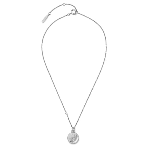 [Olivia Burton] Authorized Dealer - Women's Pendant Necklace 24100156 Signature Celestial Sun Silver Tone Pendant