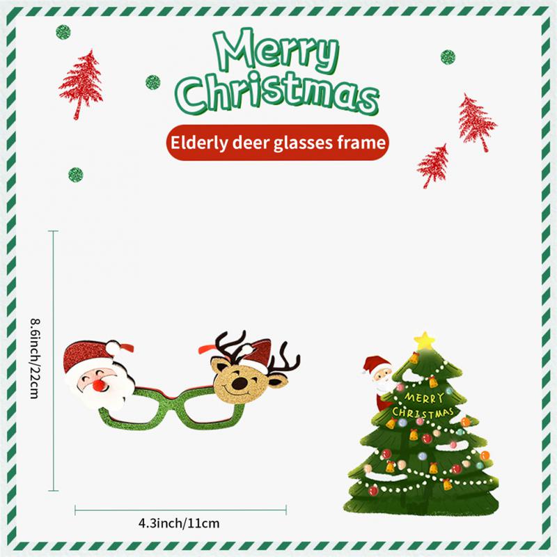 

Рождественские украшения,Рождественские очки для детей,Рождественские украшения 2024,Санта-Клаус,Оправы для очков в виде рогов снеговика