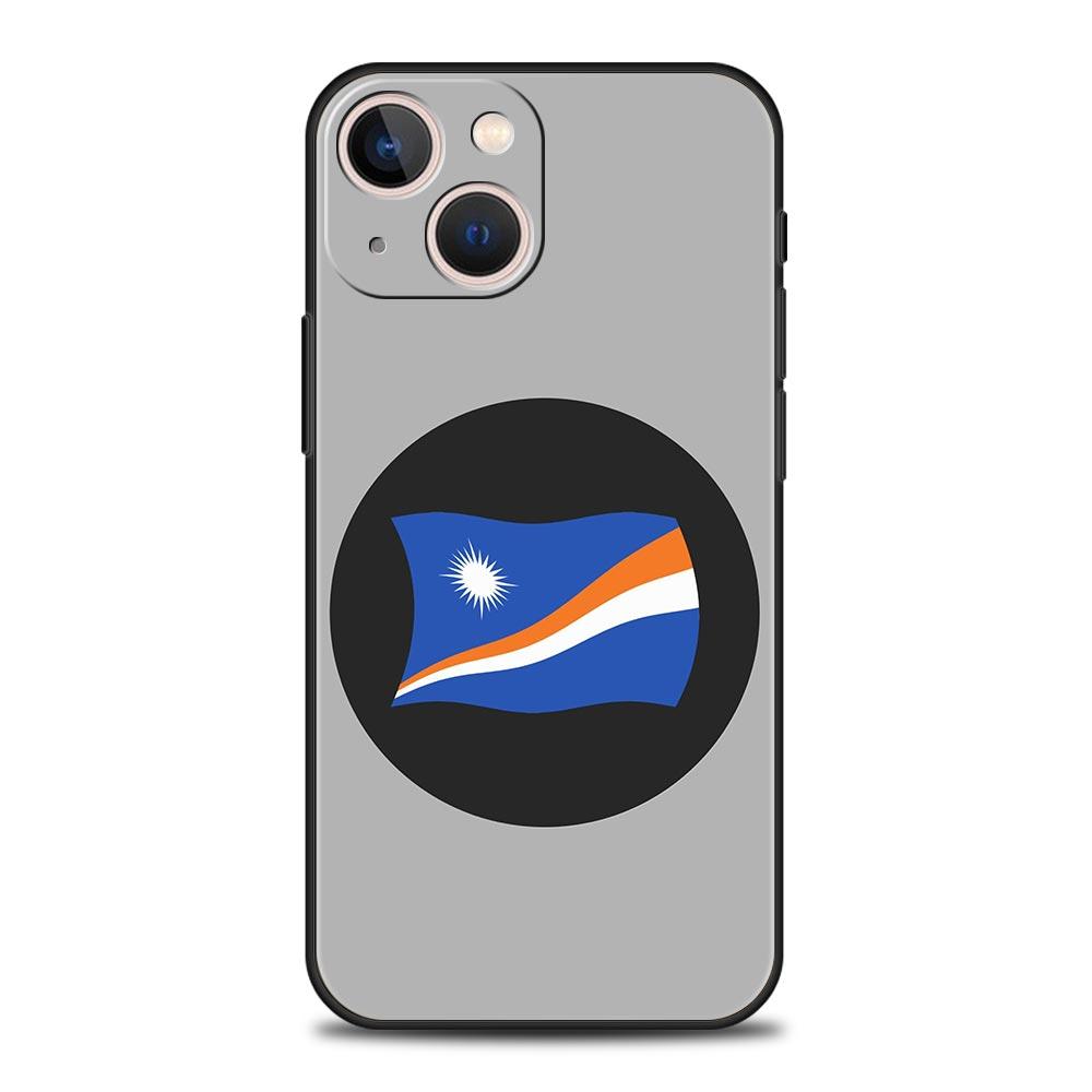 Marshall Islands Flag Phone Case For iPhone 17 16E 15 16 14 13 12 11 Pro Max 7 8 Plus Soft TPU Back Cover