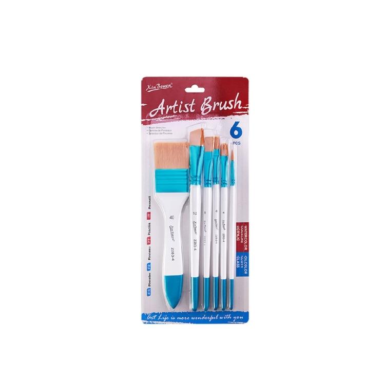 3 Set Nylon Hair Painting Brush Artist Paint Brush Watercolor Acrylic Paint Brush Drawing Supplies for Oil Painting
