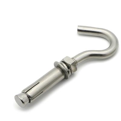 Concrete Wall Expansion Hook 304 Stainless Steel Heavy Duty Screw Hook Bolt Within Open Ring M6/M8/M10/M12 Shade Net Hardware