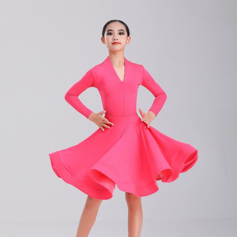 Girl Latin Dance Training Costume Children's Performance Costume Competition Regulations Latin Dance Dress