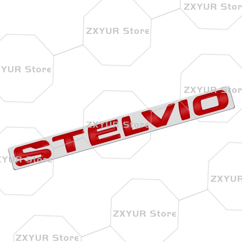 1Pc Giulietta Giulia STELVIO ABS Emblem Car Sticker Letter Badge Decal Body Rear End Trunk Decor Accessories