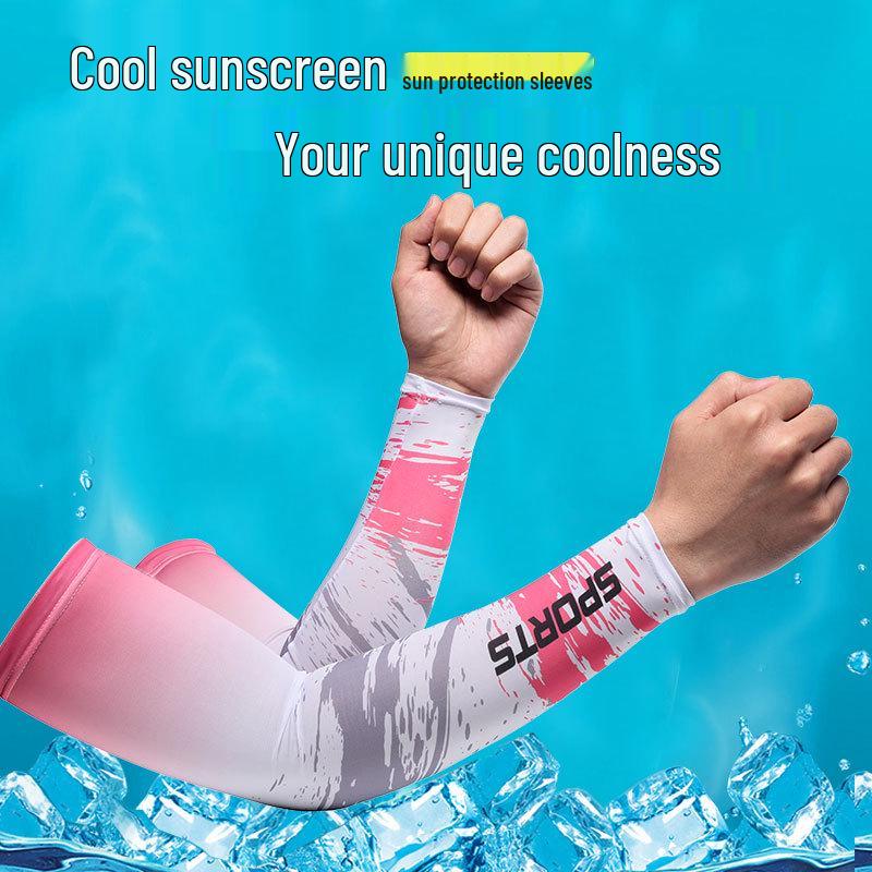 Ice Silk Sun Protection Sleeves for Men and Women - Outdoor Cycling Arm Sleeves