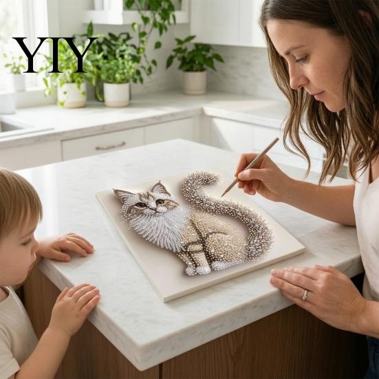 Kit Artistico Colibrì con Perle Finte, Kit Farfalla con Diamanti, Set Ricamo a Perline Fatto a Mano Fiore Pavone, Artigianato Pittura Scintillante 3D per Adulti, Casa
