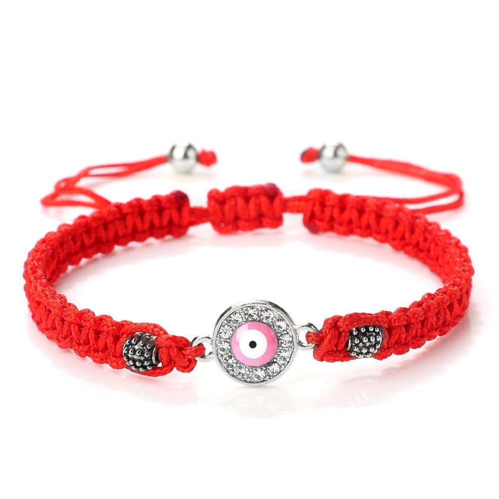 New Red Nylon Thread Evil Eye Braided Bracelet for Women Men Vintage Butterfly Elephant Couple Jewelry Gift