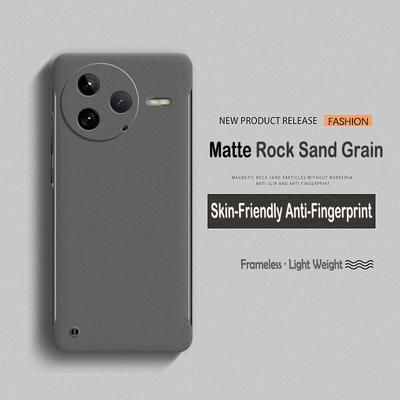 Matte Frosted Particle Skin Frameless Phone Case For Oppo Reno 6 8 Pro Global Shockproof Hard PC Cover