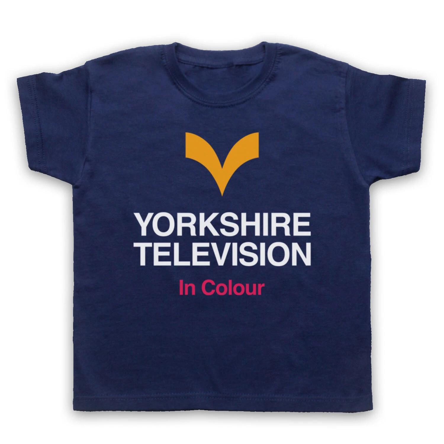 YORKSHIRE TV IN COLOUR RETRO TELEVISION 70 S 80 S LOGO KIDS CHILDS T-shirt 160