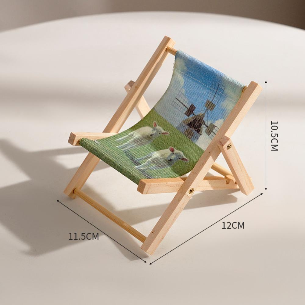 Beach Chair Shape Beach Chair Mobile Phone Bracket Stable Not Easy Deform Cellphone Stand Holder Height Adjustment Not Easy Fade