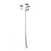 Lampadaire extérieur triple blanc 40245