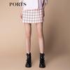 PORTS Women's Pink Plaid Casual Shorts