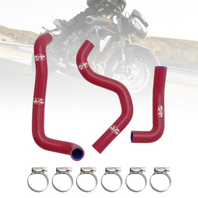 Silicone Radiator Coolant Hose Kit For Street Triple 765 R RS 2020-2022 Red