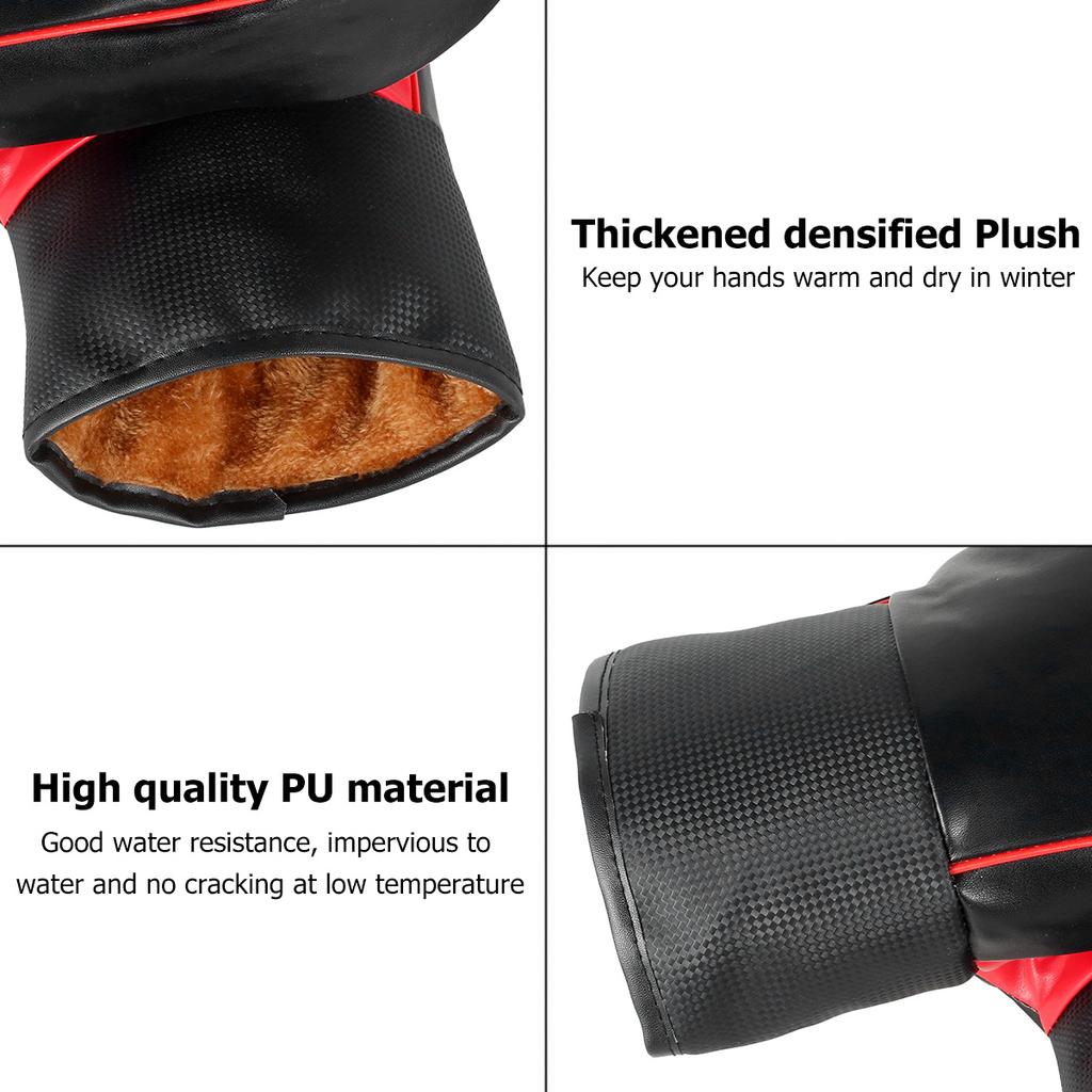 Motorcycle Handlebar Muffs Universal Motorcycle Handlebar Gloves Waterproof Windproof Motorcycle Grip Muff Winter Hand Warmer